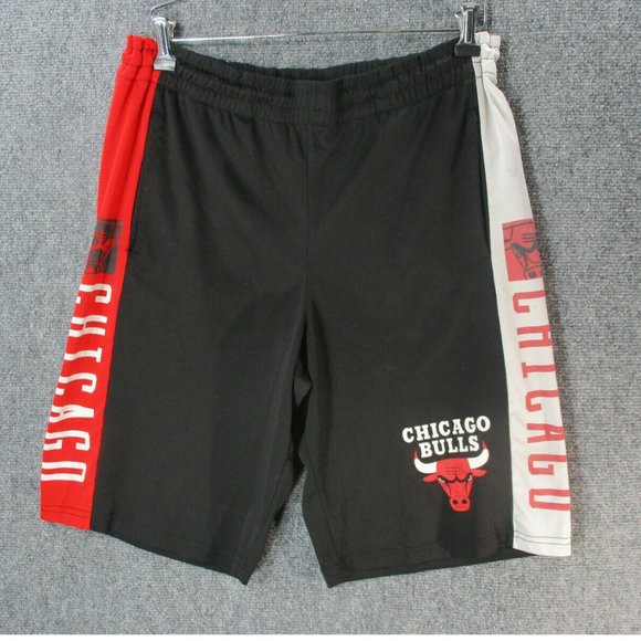 Chicago Bulls UNK NBA Shorts Mens Small Basketball Athletic Black Red Running S - Picture 1 of 11